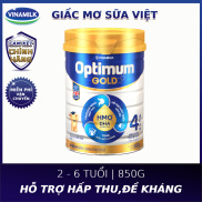FREESHIP 0đ Toàn Quốc-Sữa bột Vinamilk Optimum Gold 4-Hộp thiếc 850g cho