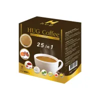 Hug Coffee ฮัก คอฟฟี่กาแฟเพื่อสุขภาพ มีสมุนไพร 25 ชนิด 20 ซอง