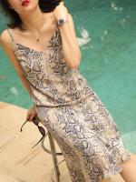 MAGARINES - Snake printed dress