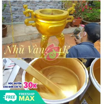 Cách sử dụng sơn xịt nhũ vàng 24k?