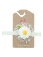 SATI-ผ้าคาดผม-A. HB WHITE FLOWER HEADBAND-HB073