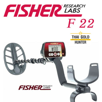 Fisher f22 จาน DD coil เครื่องตรวจจับโลหะใต้ดิน คุณภาพสูง ของแท้ USA