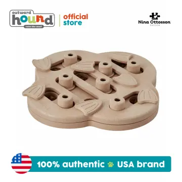 Outward Hound - Hide N' Slide Interactive Treat Puzzle Dog Toy, Tan - Level  2