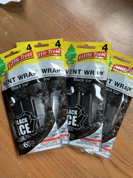 little-trees-vent-wrap-1-ซอง-มี-4-ชิ้น-น้ำหอมปรับอากาศแบบเสียบช่องแอร์-ลิตเติ้ล-ทรีส์-น้ำหอมช่องแอร์-made-in-usa-ราคาที่ระบุต่อสินค้า-1-ชิ้น