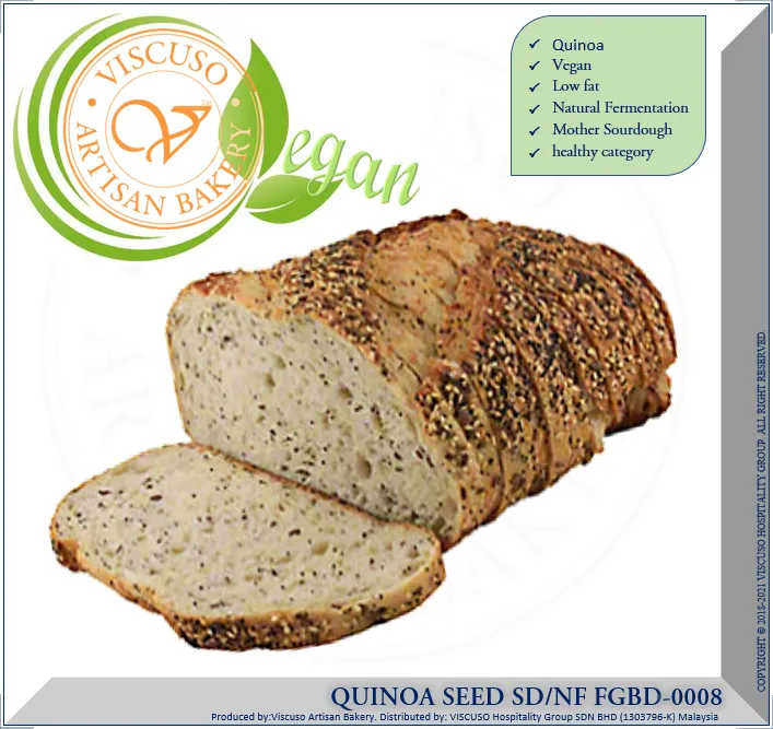 Quinoa Bread Sourdough (RM 11.80X2X480grm MOQ 2pcs) Lazada