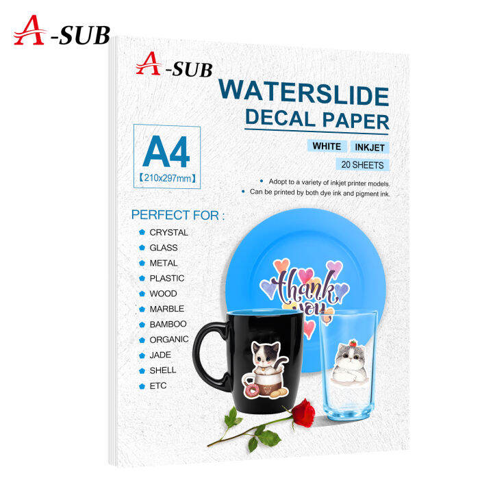 A4 Waterslide Decal Transfer Paper 20 Sheets White Printable For Inkjet   238f25707d4fb56d9e68cb80effa7e08  720x720q80 