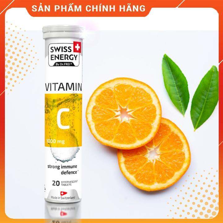 Viên Sủi Swiss Energy Vitamin C 1000mg Tăng Sức Đề Kháng và Làm Đẹp Da (20 Viên/ Tuýp) Lazada.vn