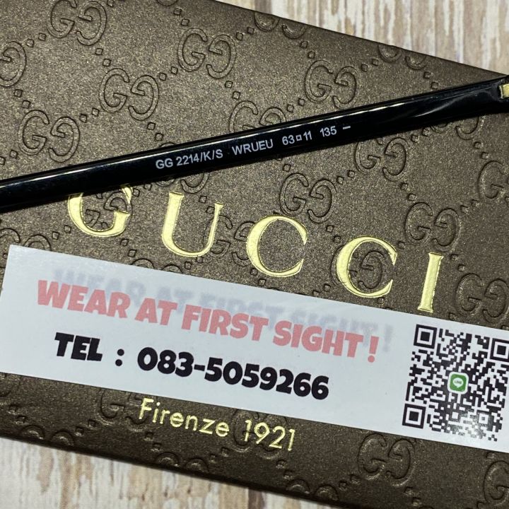 แว่น-gucci-แท้-แว่นกันแดด-รุ่น-gg2214-wrueu-ของแท้100-รับประกันศูนย์1ปี-อุปกรณ์ครบ