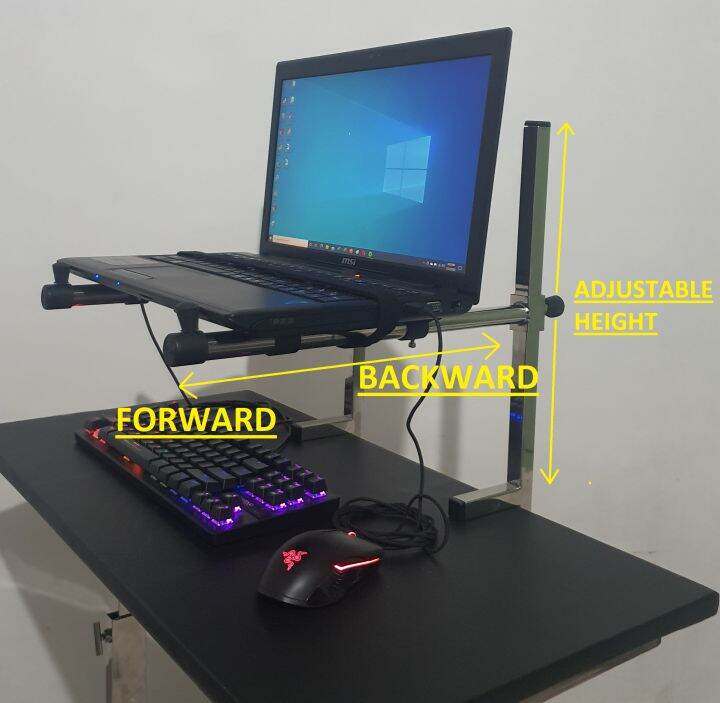 Laptop Floater / Laptop Stand / Laptop lifter adjustable height; adjustable distance, adjustable