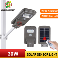 Solar street light แผงโซล่าเซ็นเซอร์ตรวจจับการเคลื่อนไหวโคมไฟ W/ควบคุม