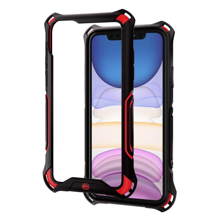 ELECOM-Japan Brand- Zero Shock Bumper Case  Film/Compatible with iPhone 11  6.1inch/ Film Included/Bumpers at Edges /Red PM-A19CZEROBRD Lazada PH