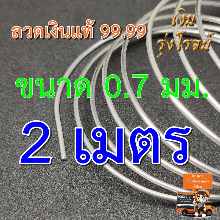 ลวดเงิน-0-7มิล-แท้-99-99-pure-silver-99-99-0-7mm