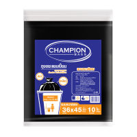 แชมเปี้ยน ถุงขยะแบบหนาพิเศษ ขนาด 36x45 นิ้ว x 10 ใบ / Champion Garbage Bag 36x45" x 10 bags