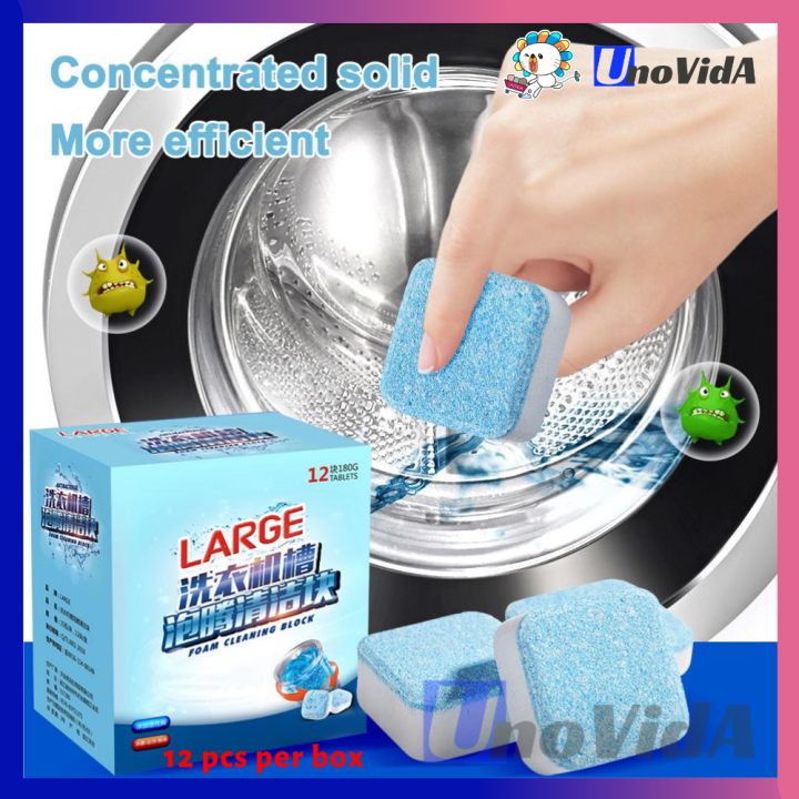12pcs/box Antibacterial Washing Machine Cleaner Tablet Japan