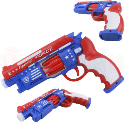 CFDTOY ปืนของเล่นเล่น ใส่ถ่าน ปืนมีเสียงมีไฟ ขนาด23ซม. ของเล่น ของเล่นเด็ก 696-1A