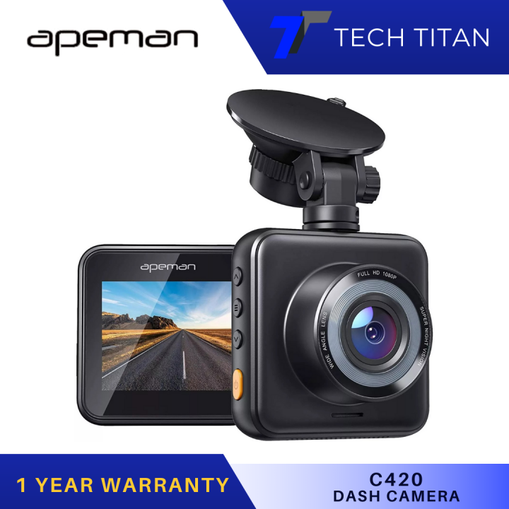 APEMAN Dash Cam 1080P Full HD Mini Car Driving Recorder 170 Wide Angle