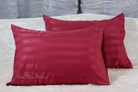 Tom Thai Pillow ปลอกหมอนหนุน ผ้าคอตตอนหนาเนื้อดี ใส่หมอนมาตรฐาน ขนาด 20×30 นิ้ว (ได้ 2 ปลอก)