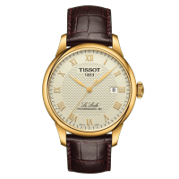 Tissot Le Locle Powermatic 80 ทิสโซต์ เลอ โลค ออโต้ สีงาช้าง ทอง น้ำตาล T0064073626300 นาฬิกาผู้ชาย