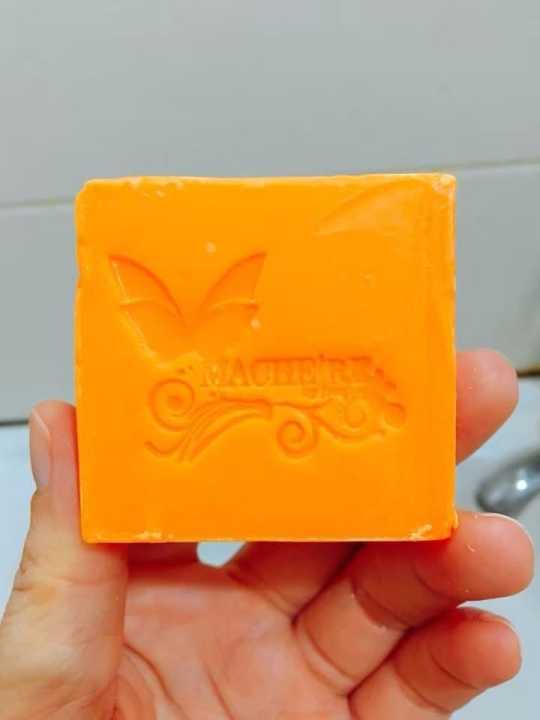 machere-by-jumi-carrot-soap-มาเชอรี่-บาย-จูมิ-สบู่แครอท-สบู่มาเชอรี่-สบู่aha-ขนาด-70-กรัม