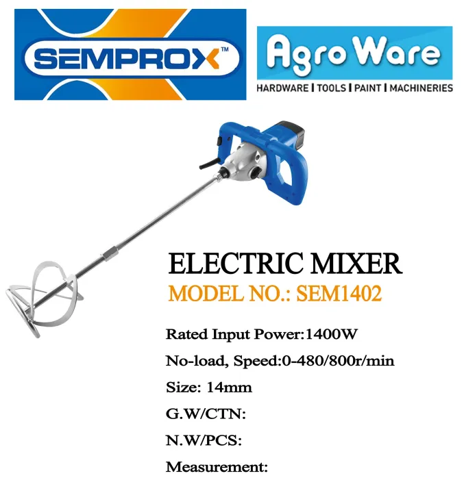 SEMPROX Industrial Electric Mixer SEM1402 Lazada