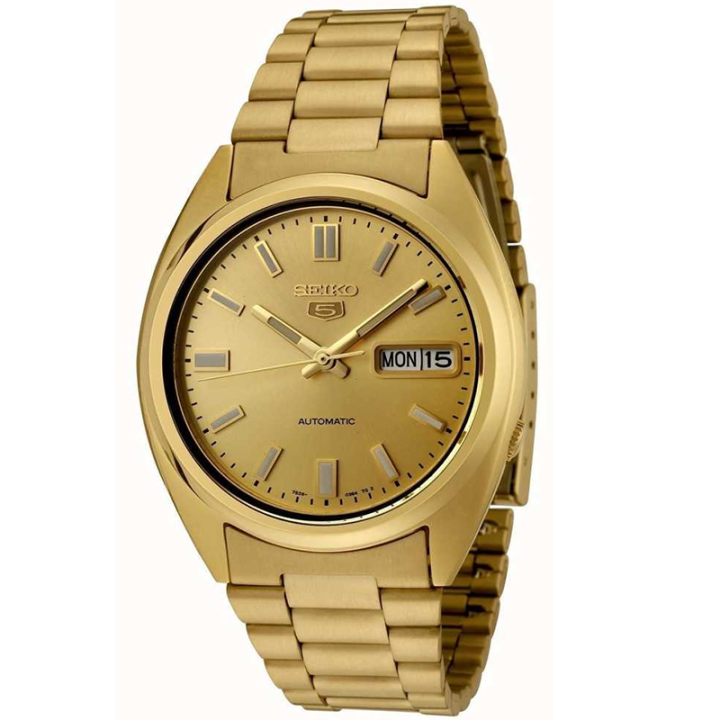 SEIKO 5 ORIGINAL - Automatic 21 Jewels - SNXS80K1 - Men - Gold