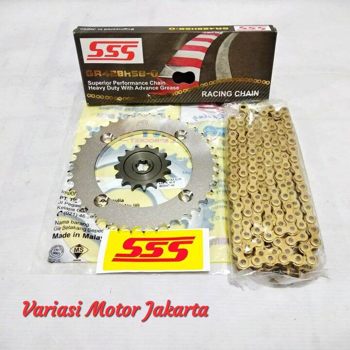 Gear Set SSS KLX 150 428 15 41 130 HSBT Lazada Indonesia