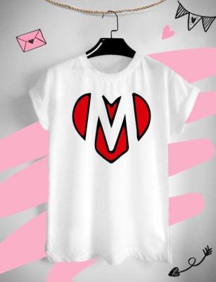 เสื้อยืดอักษรหัวใจ อักษร M ต้อนรับวันวาเลนไทน์ วันแห่งความรัก ด้วยเสื้อยืด Valentine สีสันสดใส ใส่สบาย ไม่ยืด ไม่ย้วย