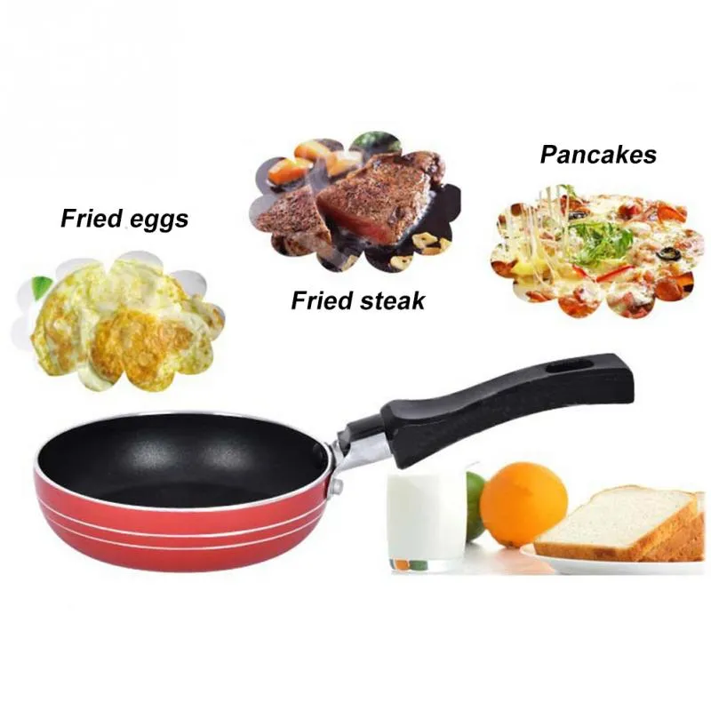 Mini Nonstick Frying Pan Poached Protable Egg Pancakes Stir-Fry Omelette  Household Small Kitchen Cooker Cookware Breakfast Tools