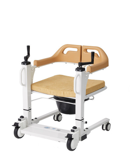 Hcmlc03 ghế nâng hạ bằng tay quay hỗ trợ đi tolet tắm rửa cho người già - ảnh sản phẩm 1