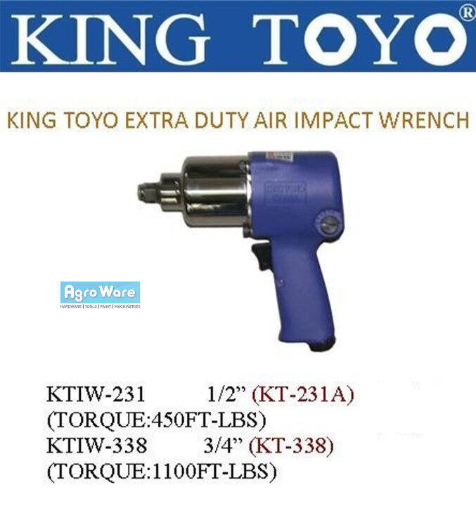 King Toyo Air Impact Wrench Extra Duty Lazada