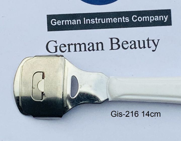 german-instruments-ที่ขูดส้นเท้า-corn-cutter-ด้ามพลาสติกใส-ขนาด-14-cm-nbsp-รุ่น-gis-216