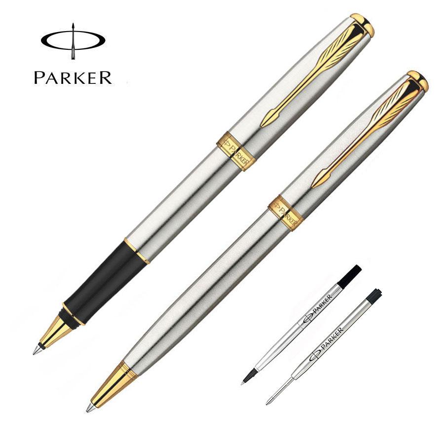 Originar Parker Sonnet Series Blue Color Golden Clip 0.5mm Nib Rollerball Pen 