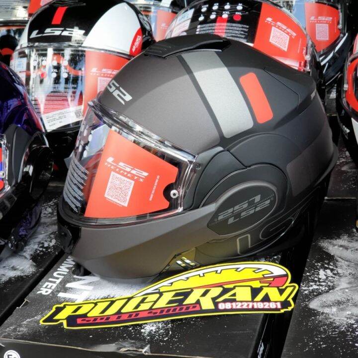 HELM LS2 FF399 VALIANT PROX MATT BLACK TITANIUM Lazada Indonesia