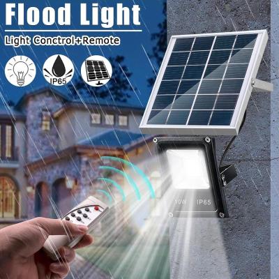 Forestline LED พลังงานแสงอาทิตย์น้ำท่วมไฟ 10W IP65 กันน้ำสำหรับสวนลานโรงรถกลางแจ้งแสงโหมดระยะไกลโหมดจับเวลา