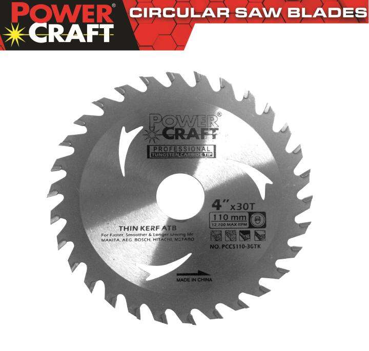 Powercraft Circular Saw Blades for Wood PCCS11030TK 4 Circular Saw