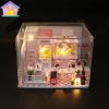 Girl doll house furniture toy diy miniature room diy wooden dollhouse - ảnh sản phẩm 7