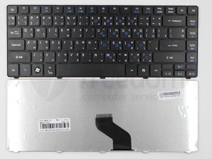 คีย์บอร์ด-keyboard-notebook-acer-aspire-4810-4810t-4810g-4820tg-4810tzg-ไทย-อังกฤษ