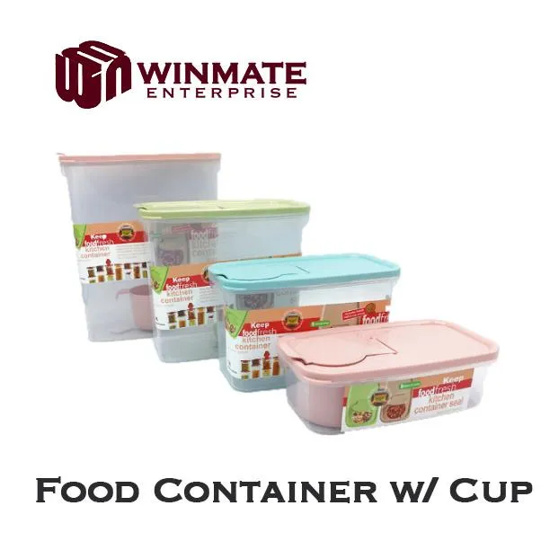 2.5L Plastic Sealed Food Container Storage Box with Cup Lazada PH
