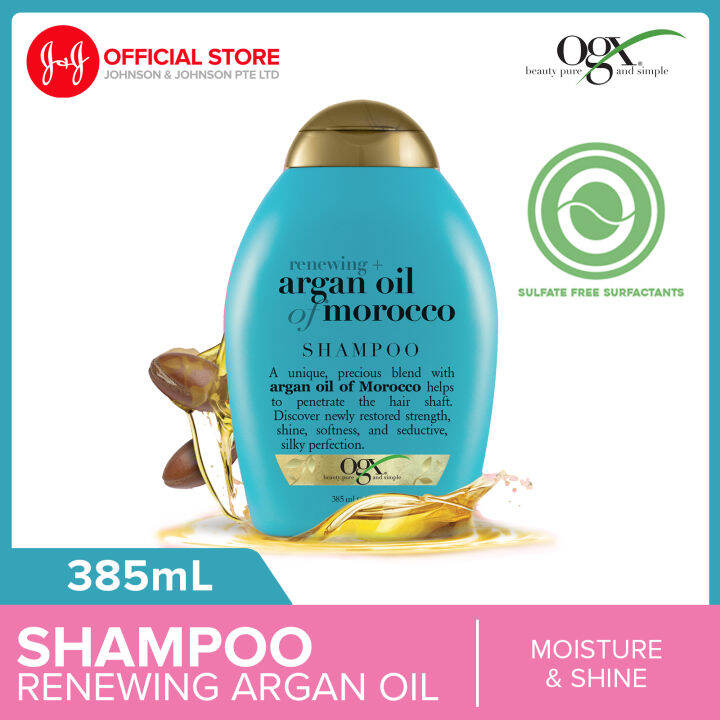 OGX Renewing+ Argan Oil Of Morocco Shampoo For All Hair Types 385ml ...