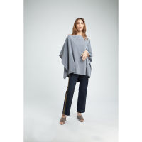 QueenCows เสื้อให้นม ชุดให้นม : Chin Ponchos (Grey) F