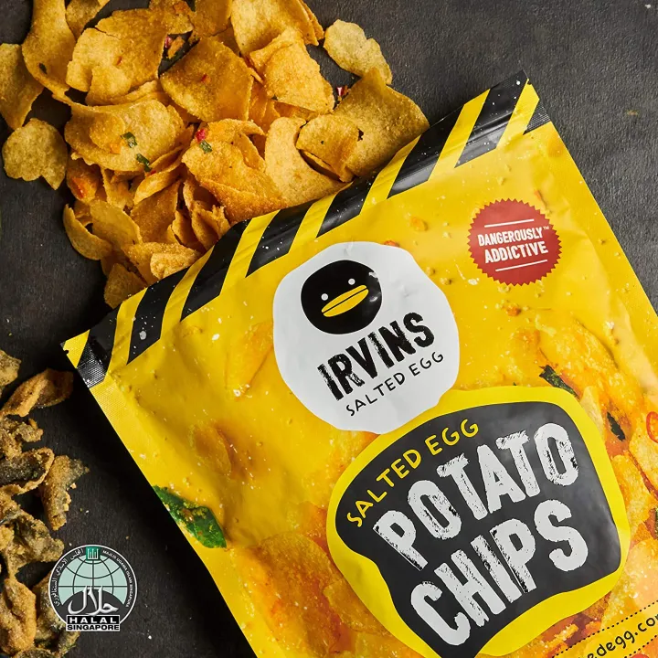 IRVINS Salted Egg Potato Chips (230 Gr) | Lazada Indonesia