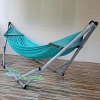 Modern Hammock เปลนอนแบบเปลญวน หรือเปลพับได้ ขนาดพิเศษ รุ่นจัมโบ้ ผ้าเปลสีฟ้าน้ำทะเล