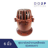 หัวกะโหลกดูดน้ำ ฟุตวาล์วหน้าจานเหล็กหล่อ (รุ่นธรรมดา) 6" Foot Valve (Flange Type) 6"