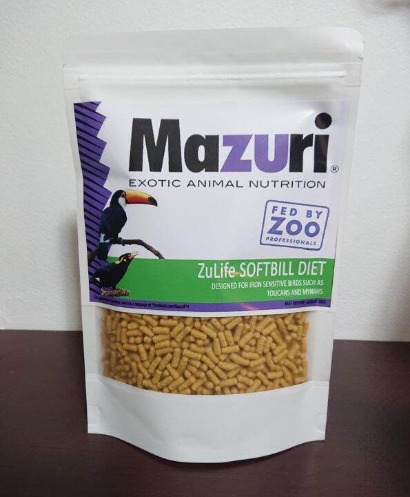 Mazuri Softbill Diet 200g (mynah, toucans, iron sensitive birds bird