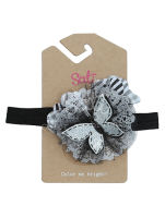 SATI-ผ้าคาดผม-L. BLACK BUTTERFLY HEADBAND-HB081