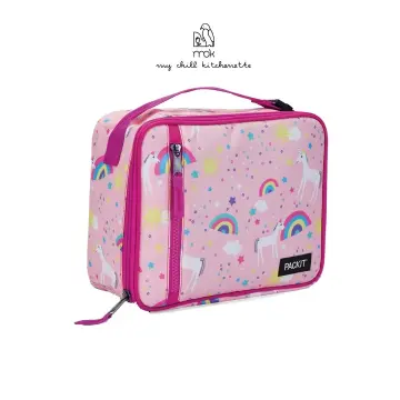 Packit Brand, Unicorn Sky Navy, Freezable, and Reusable Lunch Box, Blue