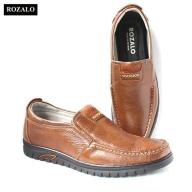Giày lười nam da bò đế cao su siêu bền Rozalo R6792 thumbnail