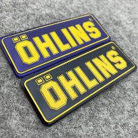 สติ๊กเกอร์อะลูมิเนียมอัลลอยรถจักรยานยนต์ตัวหน่วงการสั่นสะเทือน OHLINS