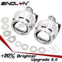 Sinolyn 2.5นิ้วMini 8.0 H1 HID Bixenonโปรเจคเตอร์เลนส์ไฟหน้าสูง/ต่ำสำหรับH4 H7 9005 9006ไฟรถอุปกรณ์เสริมรถจักรยานยนต์Retrofit