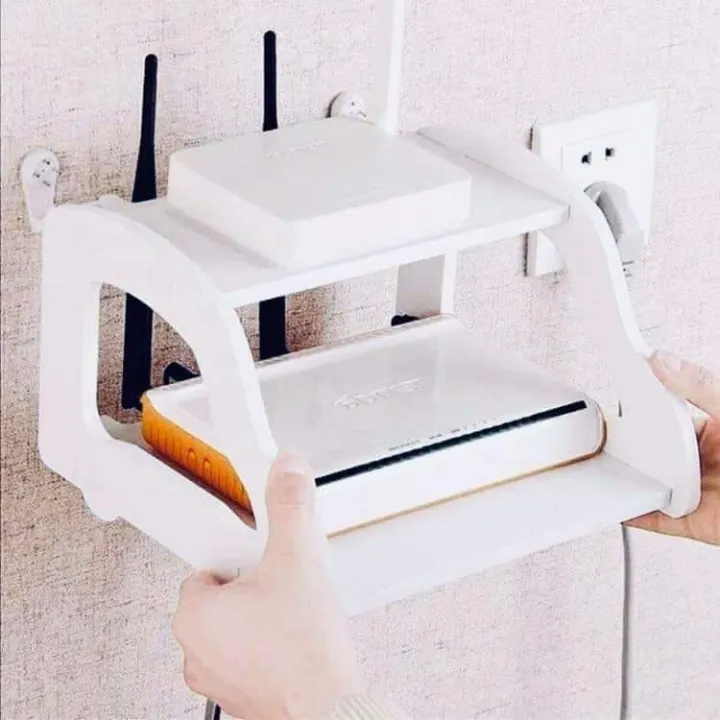 DIY Wooden Wifi Modem Organizer/Shelves Lazada PH